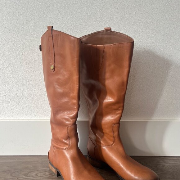 Sam Edelman Penny Boots Whiskey Leather Size 8 (Athletic Fit/Wide Calf) NWOB - Picture 4 of 7